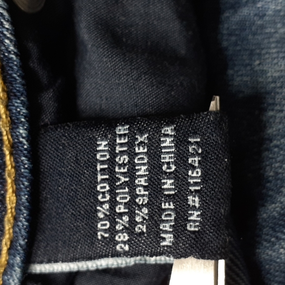 Karma Blue Ultra Stretch Bootcut Button Back Pockets Size 5 - Picture 16 of 16